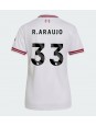 Ženski Nogometna dresi replika Liverpool Ronald Araujo #33 Gostujoči 2026-27 Kratek rokav Ženski Nogometna dresi replika Liverpool Ronald Araujo #33 Gostujoči 2026-27 Kratek rokav